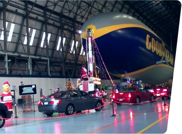 Goodyear Blimp in Hangar