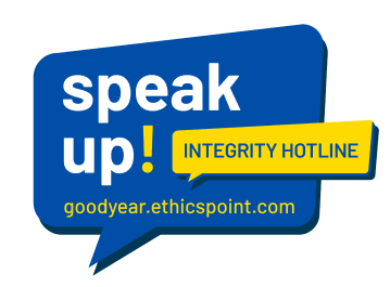 Goodyear's Speak Up Integrity Hotline logo