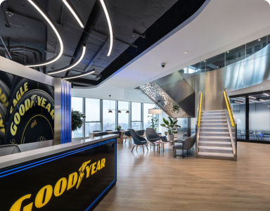 Goodyear Shanghai, China headquarters front desk