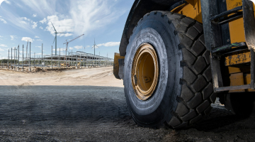 tire on an off-the-road vehicle