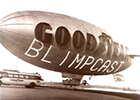 In 1940, equipped with a record player, microphone and attached loudspeaker,  the Goodyear blimps Reliance and Ranger would blimpcast recordings and live greetings to the public below.