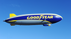 The Goodyear Tire & Rubber Company's Wingfoot One blimp took to the skies for its first flight on March 17, 2014.