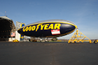 For the first time in the history of its airship program, The Goodyear Tire & Rubber Company, in 2006, launched a blimp without an official name. Instead, the company unveiled the blimp at its airship base near Suffield, Ohio, bearing the world's largest nametag, and launching a nationwide contest to name the new blimp.