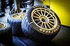 Goodyear Eagle F1 SuperSport racing tires at the 24 Hours of Le Mans in France in August 2021