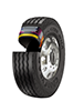 Goodyear's G289 WHA is a truck tire for waste haul applications, and it can be selected with DuraSeal Technology. The DuraSeal feature in this tire includes a gel-like rubber compound that instantly seals punctures up to 1/4-inch in diameter in the repairable area of the tread.
