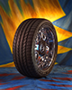 The Goodyear Fortera SL Edition tire is targeted for fitment on vehicles that are subject to the customization trend of large-diameter tires and wheels. The bold tread design leads to a stylistic sidewall that is highlighted by artistic swirl patterns. The Fortera SL Edition is available in two 22-inch wheel diameter sizes.