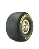 Goodyear's D2550 drag racing tire is used on NHRA Top Fuel and Funny Cars.