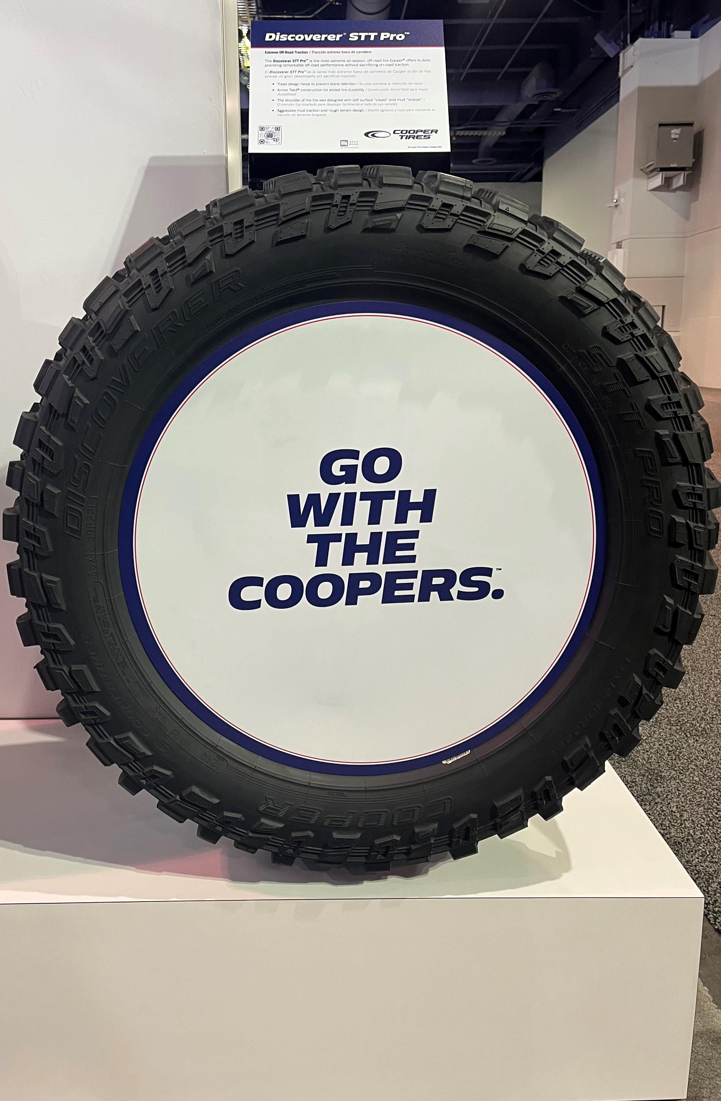 GOODYEAR UNVEILS THE LARGEST TIRE IN ITS COOPER DISCOVERER RUGGED TREK 