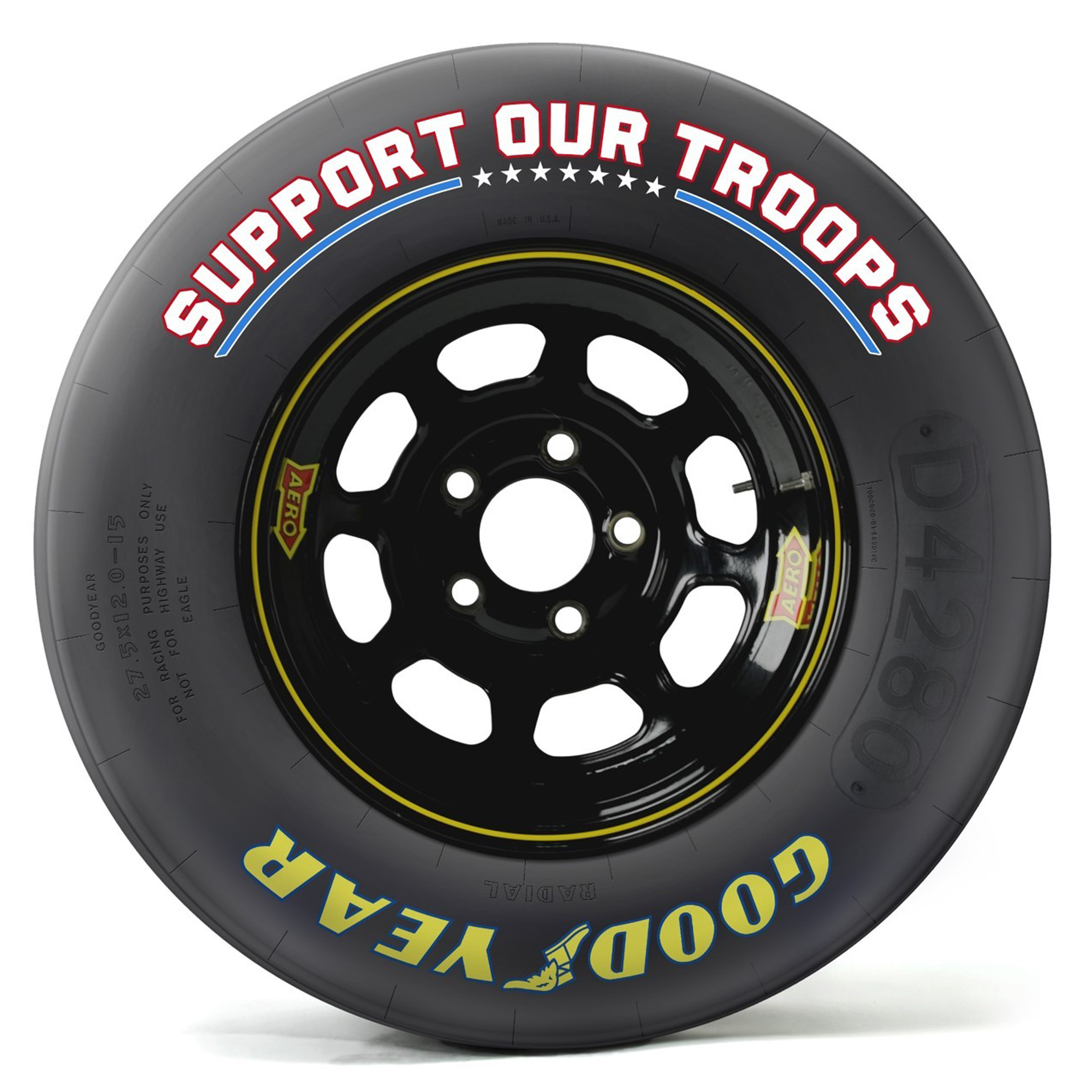 Goodyear Transforms Nascar Race Tires To Honor U S Military